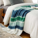 Blue Green White Fleece Throw Blanket Blue Green White Fleece Throw Blanket