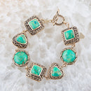 Aloha Lime Turquoise and Bronze Toggle Bracelet Aloha Lime Turquoise and Bronze Toggle Bracelet