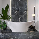 Amanos Black Marble Polished Floor and Wall Tile Amanos Black Marble Polished Floor and Wall Tile