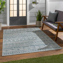 Novato Aqua All Over Pattern Performance Rug Novato Aqua All Over Pattern Performance Rug