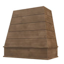 American Walnut Wood Range Hood With Tapered Shiplap Front and Block Trim - 30", 36", 42", 48", 54" and 60" Widths Available American Walnut Wood Range Hood With Tapered Shiplap Front and Block Trim - 30", 36", 42", 48", 54" and 60" Widths Available