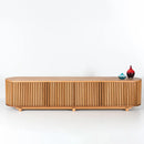 Docia Tv Unit With Solid Oak Slats Docia Tv Unit With Solid Oak Slats