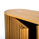 Docia Tv Unit With Solid Oak Slats Docia Tv Unit With Solid Oak Slats