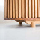 Docia Tv Unit With Solid Oak Slats Docia Tv Unit With Solid Oak Slats