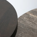 Travertine Round Table - Docia Series Travertine Round Table - Docia Series