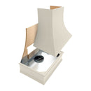 Antique White Range Hood With Curved Strapped Front and Decorative Trim - 30", 36", 42", 48", 54" and 60" Widths Available Antique White Range Hood With Curved Strapped Front and Decorative Trim - 30", 36", 42", 48", 54" and 60" Widths Available