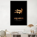 Aquarius - Gold Canvas Aquarius - Gold Canvas