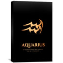 Aquarius - Gold Canvas Aquarius - Gold Canvas
