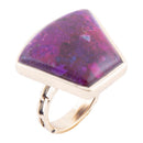 Athena Purple Turquoise Statement Golden Ring Athena Purple Turquoise Statement Golden Ring