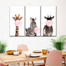 Bubble Gum Safari Animals Wall Art Bubble Gum Safari Animals Wall Art