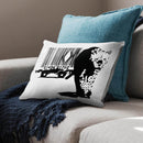 Banksy Barcode Leopard Cushion Banksy Barcode Leopard Cushion