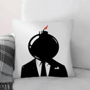 Banksy Bomb Head Cushion Banksy Bomb Head Cushion