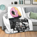 Banksy Doughnut Police Escort Blanket Banksy Doughnut Police Escort Blanket