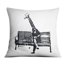 Banksy Giraffe on a Bench Cushion Banksy Giraffe on a Bench Cushion