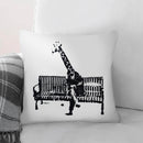 Banksy Giraffe on a Bench Cushion Banksy Giraffe on a Bench Cushion