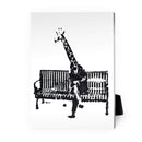 Banksy Giraffe on a Bench Desktop Canvas Banksy Giraffe on a Bench Desktop Canvas