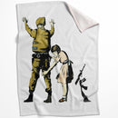 Banksy Girl And Soldier Blanket Banksy Girl And Soldier Blanket