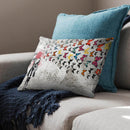 Banksy Girl Shooting Butterflies Cushion. Banksy Girl Shooting Butterflies Cushion.