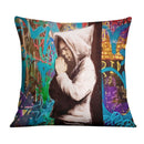 Banksy Graffiti Pray Cushion Banksy Graffiti Pray Cushion