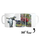 Banksy Graffiti Wallpaper Mug Banksy Graffiti Wallpaper Mug