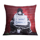 Banksy Keep Your Coins Cushion Banksy Keep Your Coins Cushion