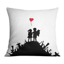 Banksy Kids On Gun Hill Cushion Banksy Kids On Gun Hill Cushion