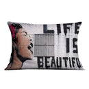 Banksy Life Is Beautiful Cushion Banksy Life Is Beautiful Cushion