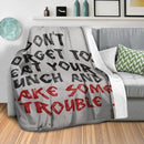 Banksy Make Some Trouble Blanket Banksy Make Some Trouble Blanket