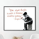 Banksy One Original Thought Canvas Banksy One Original Thought Canvas
