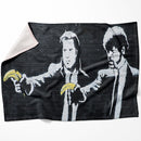 Banksy Pulp Fiction Banana Guns Blanket Banksy Pulp Fiction Banana Guns Blanket