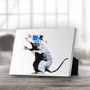 Banksy Rat Wearing 3D Glasses Desktop Canvas Banksy Rat Wearing 3D Glasses Desktop Canvas