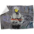 Banksy Smiley Riot Cop Blanket Banksy Smiley Riot Cop Blanket