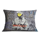 Banksy Smiley Riot Cop Cushion Banksy Smiley Riot Cop Cushion