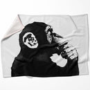 Banksy The Thinker Monkey Blanket Banksy The Thinker Monkey Blanket