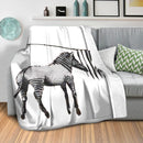 Banksy Washing Zebra Stripes Blanket Banksy Washing Zebra Stripes Blanket