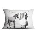 Banksy Washing Zebra Stripes Cushion Banksy Washing Zebra Stripes Cushion