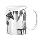Banksy Washing Zebra Stripes Mug Banksy Washing Zebra Stripes Mug