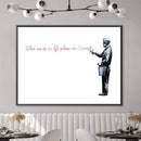 Banksy What We do In Life Canvas Banksy What We do In Life Canvas