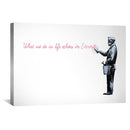 Banksy What We do In Life Canvas Banksy What We do In Life Canvas