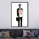 Banksy Zero Per Cent Interest In People Canvas Banksy Zero Per Cent Interest In People Canvas