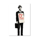 Banksy Zero Per Cent Interest In People Canvas Banksy Zero Per Cent Interest In People Canvas
