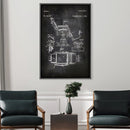 Barber Chair Blue print Canvas Barber Chair Blue print Canvas