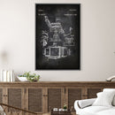 Barber Chair Blue print Canvas Barber Chair Blue print Canvas