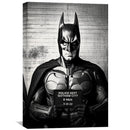 Batman Mugshot Black Canvas Batman Mugshot Black Canvas