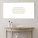 Be Intentional Canvas Be Intentional Canvas