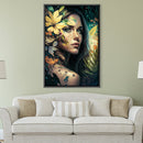 Beauty and Abstract Strokes Canvas Beauty and Abstract Strokes Canvas