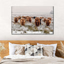 Winter Highland Cows Wall Art Winter Highland Cows Wall Art