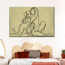 Woman Loving Dog Wall Art Woman Loving Dog Wall Art