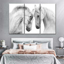 White Horse Couple Wall Art White Horse Couple Wall Art