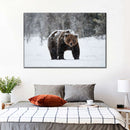 Winter Grizzly Bear Wall Art Winter Grizzly Bear Wall Art